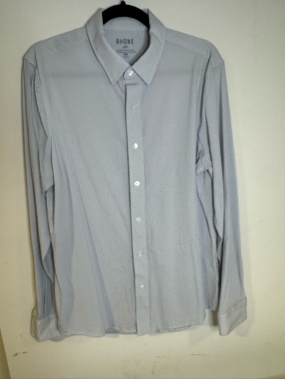Rhone Men’s M Performance Long Sleeve Button Down Micro Stripe Shirt